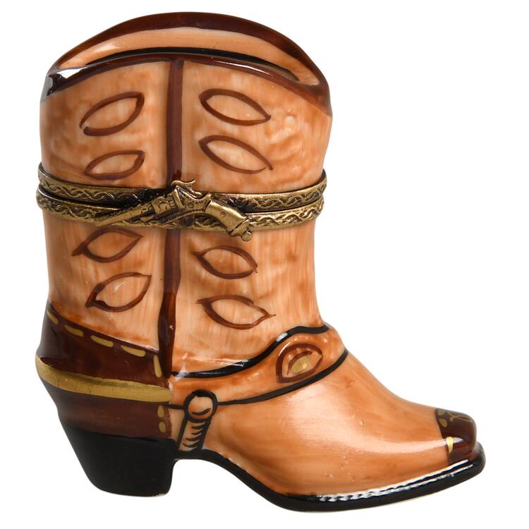 La Gloriette Limoges Box Cowboy Boot - No Box