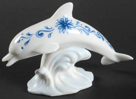 Treasury of Dolphins Dutch Delfware-Dolphin - Boxed