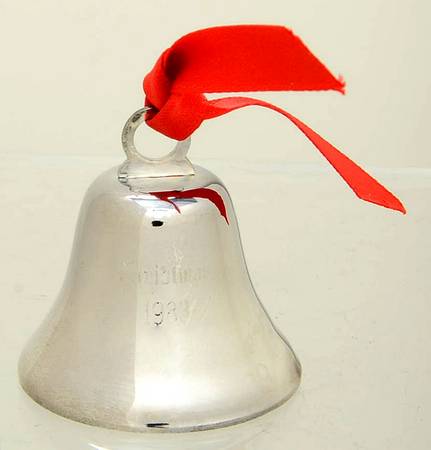 Annual Silverplate Bells 1983 Silverplate Bell - No Box Nb1983