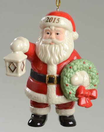 Annual Santa Ornament 2 Lighting The Way Santa - Boxed