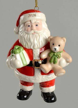 Annual Santa Ornament 2 Good Tidings Santa - Boxed