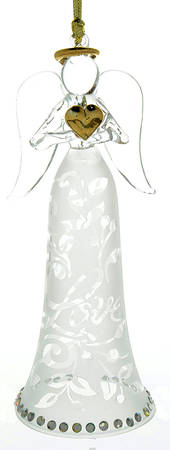 Joyous Tidings Love-Angel With Heart - Boxed