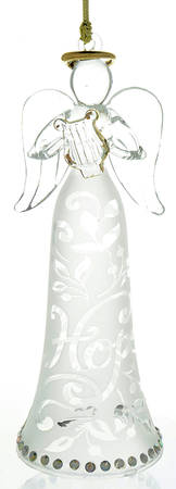 Joyous Tidings Hope-Angel With Harp - Boxed