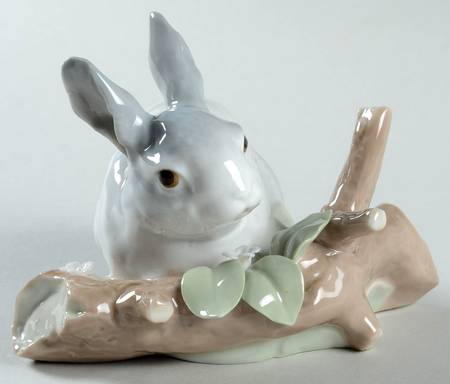 Animals-Domestic Rabbit Eating-Grey - Boxed
