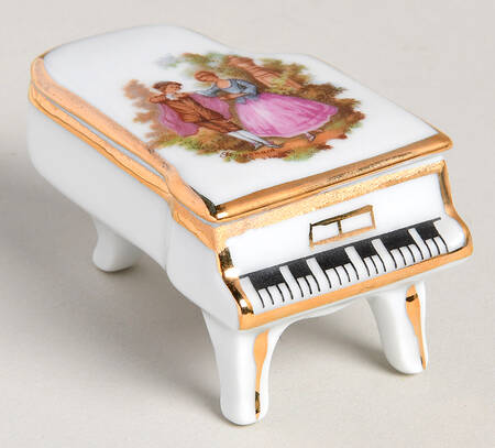 Limoges Castel Figurines Piano  Box  - No Box