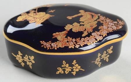 Limoges Castel Figurines Oval Box-For You With Love - No Box