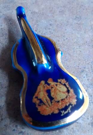 Limoges Castel Figurines Violin-Victorian Couple - No Box