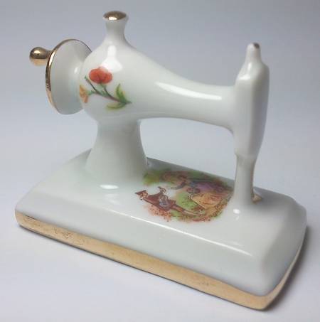 Limoges Castel Figurines Sewing Machine-White - No Box