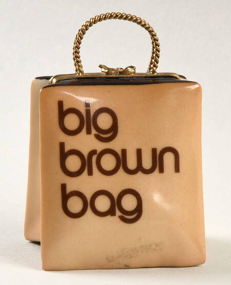 Limoges Boxes Big Brown Bag - Bloomingdales - No Box