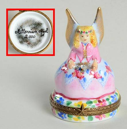 Limoges Boxes Millennium Angel - Boxed