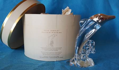 Pave Jewels-Crystal Dolphin - With Box