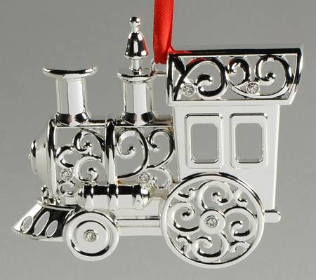 Sparkle and Scroll Multi-Crystal Train-Clear Crystals - Boxed