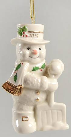 Annual Holiday Snowman Shoveling Snowman - Boxed
