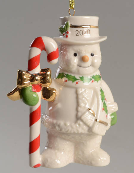 Annual Holiday Snowman Candy Cane Snowman - Boxed