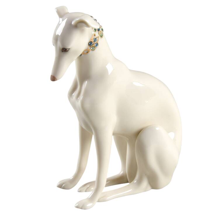 Classic Ivory Dog Collection Jeweled Devotion Dog Sitting - No Box
