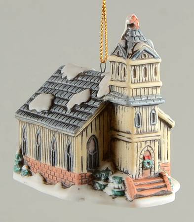 Colonial Village Ornaments First Church - Boxed