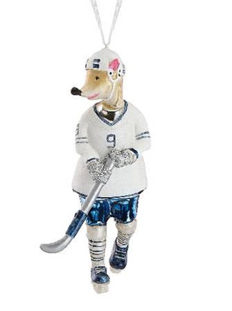 Wild and Crazy Animal Ornaments Ice Hockey Moose - Boxed
