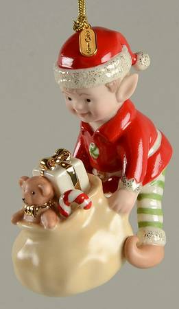 Annual Elf Ornament Ernie The Elf - Boxed
