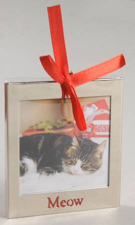 Frame Charm Ornaments Meow Frame - Red Letters - Boxed