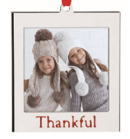 Frame Charm Ornaments Thankful Frame - Boxed