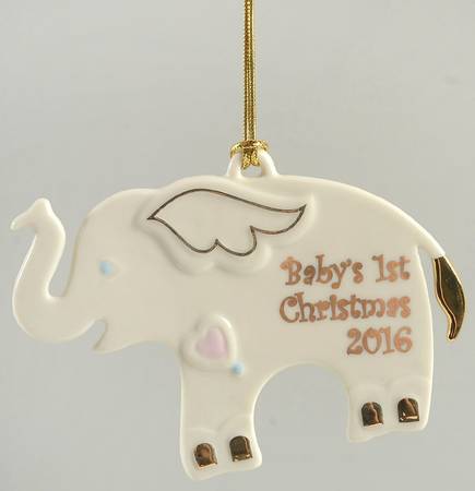 Baby's First Christmas-Toys 2016- Elephant - With Box