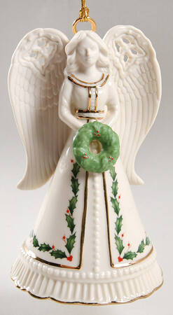 Holiday Angel Bell 2018-Angel With Wreath - Boxed