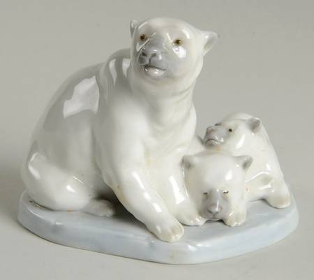 Miniature Animals Mini Polar Bear Family - Boxed