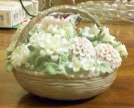 Floral Sculptures Flower Basket No. 3 - Boxed