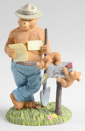 Smokey the Bear Smokey At The Mailbox - Boxed