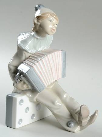 Pierrot Children Boy With Concertina - No Box