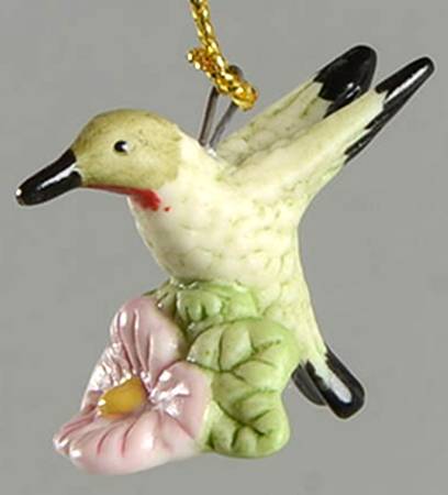 Garden Bird Ornament Set Hummingbird - No Box