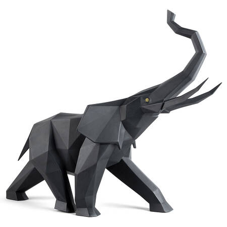Origami Collection Elephant (Black Matte) - Boxed