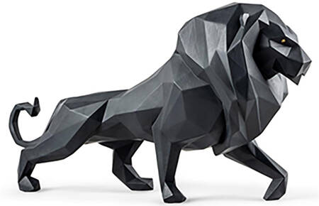 Origami Collection Lion - Matte Black - Boxed