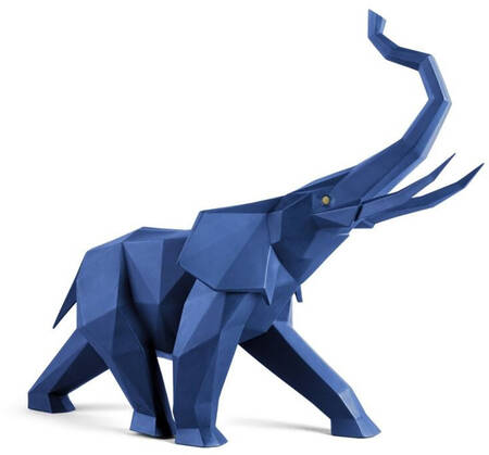 Origami Collection Elephant (Blue Matte) - Boxed