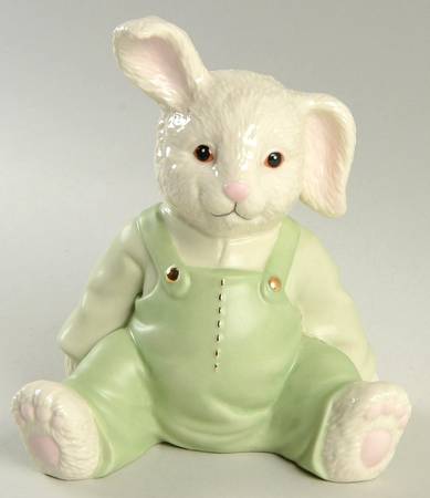 Lenox Banks Boy Bunny Bank - With Box