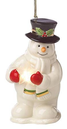 Starry Lit Musical Snowman - With Box