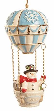 Annual Hot Air Balloon Snowman's Hot Air Balloon - Boxed