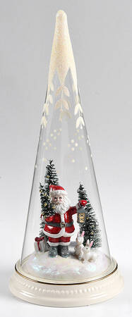 Merry & Magical Santa With Lantern - Boxed