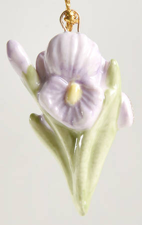 Celebrate Flowers Ornament Tree Iris - No Box