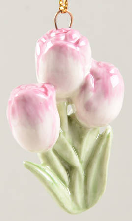 Celebrate Flowers Ornament Tree Tulips - No Box