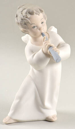 Little Angels in White Angel With Flute - No Box