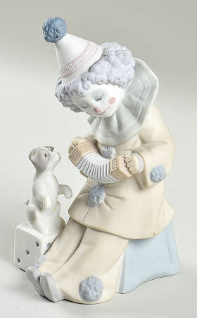 Commedia Dell'Arte Pierrot With Concertina - No Box