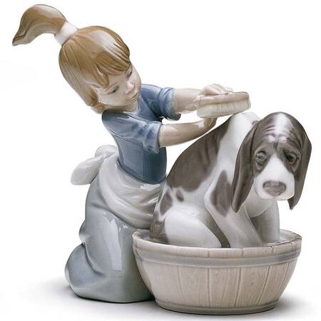 Children with Animals Bashful Bather - Boxed