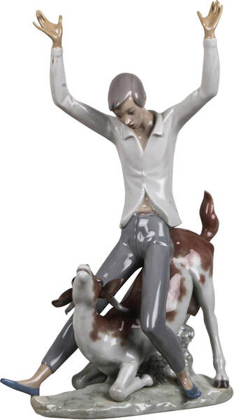 Children with Animals Boy With Goat - With Box Bx336
