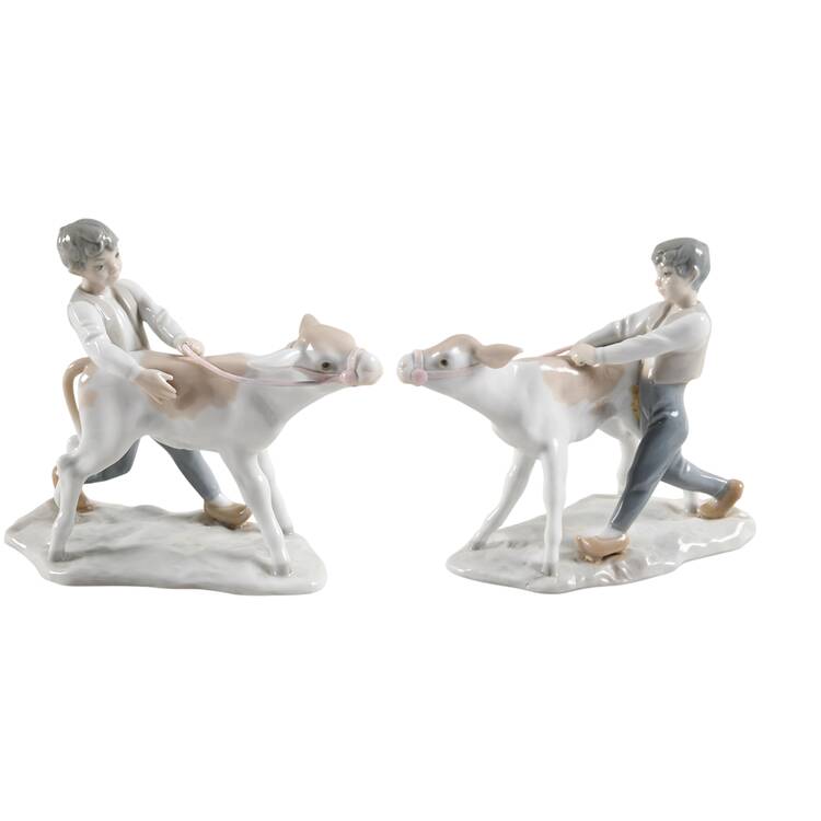 Children with Animals Boy With Bull - No Box