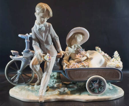 Children with Flowers Country Ride - Boxed