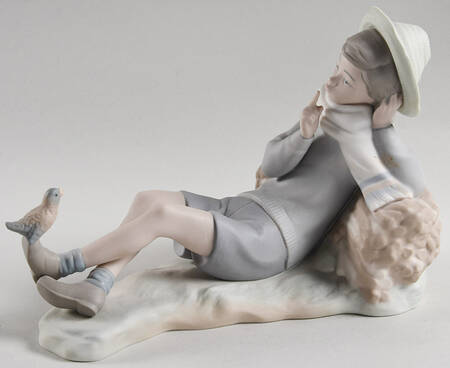 Shepherd and Shepherdess Shepherd With Bird - No Box