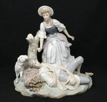 Shepherd and Shepherdess Rest In Country - Boxed