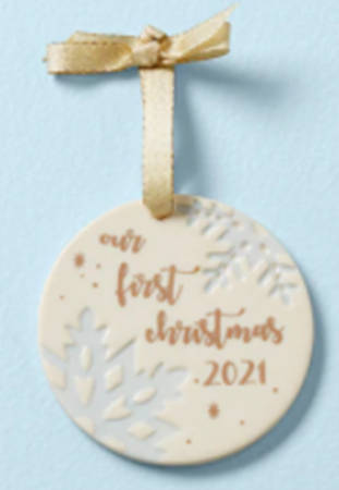 Our First Christmas Snowflake 2021-Our 1st Christmas Together - Boxed