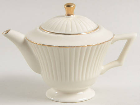 Vintage Miniature Teapot Collection Ribbed Small Spout Teapot - No Box
